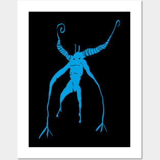 Little Blue Devil - Monster Horror Art Posters and Art